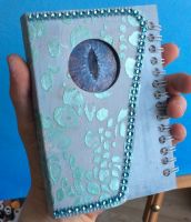 Glittering eye blank book